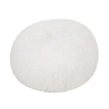 Rounded Faux Fur Foam Filled Bean Bag Chair - Omega Lifestyles