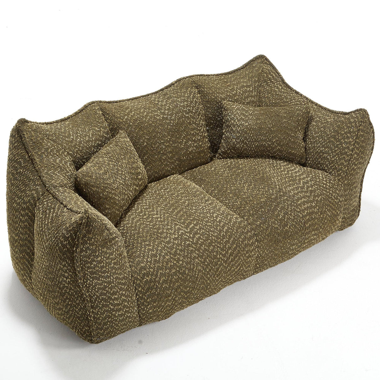 Dual Chenille Bean Bag Chair With High Resilience Foam Core - Omega Lifestyles