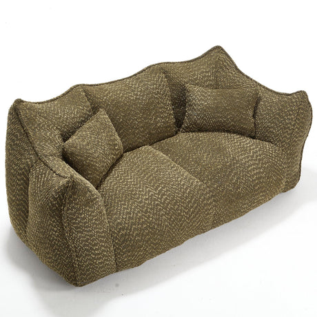 Dual Chenille Bean Bag Chair With High Resilience Foam Core - Omega Lifestyles