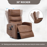 Heat Massage Recliner Chair With Swivel Rocker And Heat - Omega Lifestyles