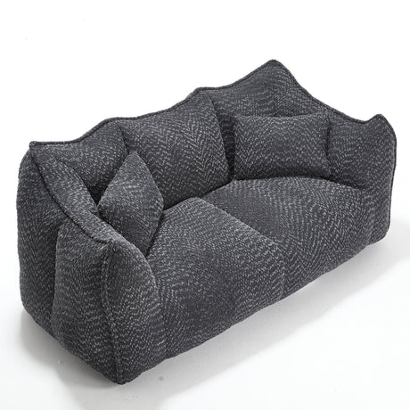 Dual Chenille Bean Bag Chair With High Resilience Foam - Omega Lifestyles