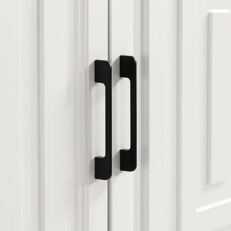 Modern White Particle Board MDF TV Stand Cabinet - Omega Lifestyles