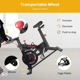 Indoor Magnetic Resistance Stationary Exercise Bike with Monitor - Omega Lifestyles