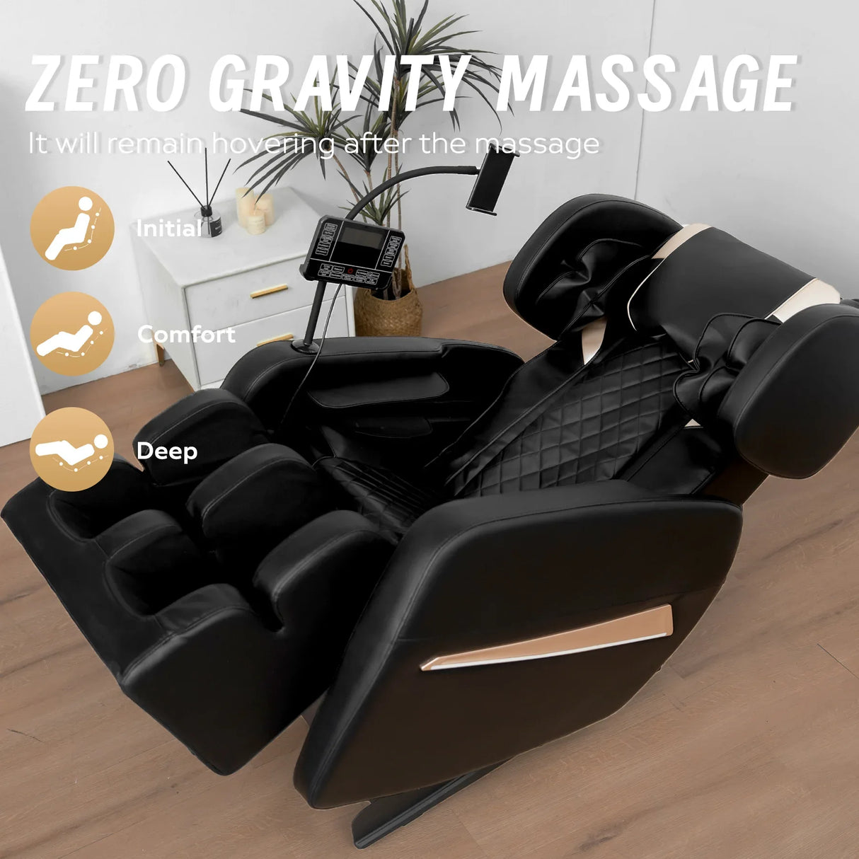 Zero Gravity Full Body Air Pressure PU Leather Massage Chair - Omega Lifestyles