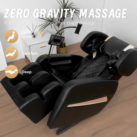 Zero Gravity Full Body Air Pressure PU Leather Massage Chair - Omega Lifestyles