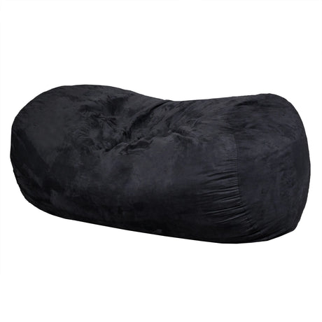 Microfiber Foam Filled Cylindrical Suede Bean Bag Chair - Omega Lifestyles