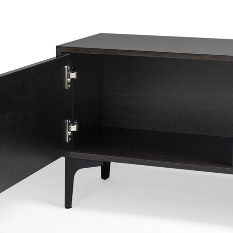 Antique Particle Board TV Stand With LED Lighting - Omega Lifestyles