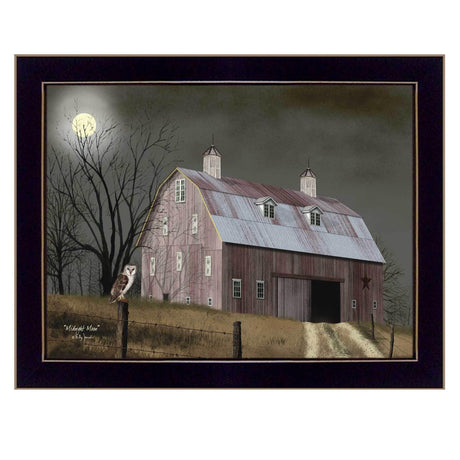 Midnight Moon Framed Paper Wall Art Decor - Omega Lifestyles