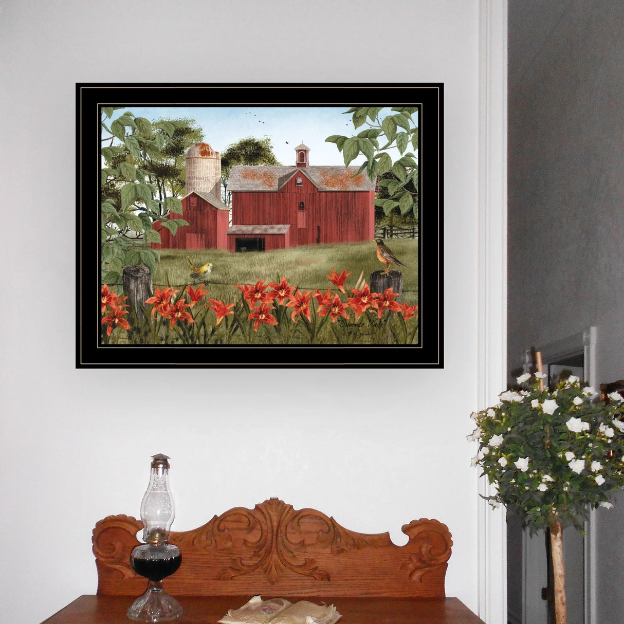 Framed Multicolor Paper Wall Art Print Ready To Hang - Omega Lifestyles