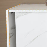 Foldable Adjustable Sewing Machine Table With Storage Cabinet - Omega Lifestyles