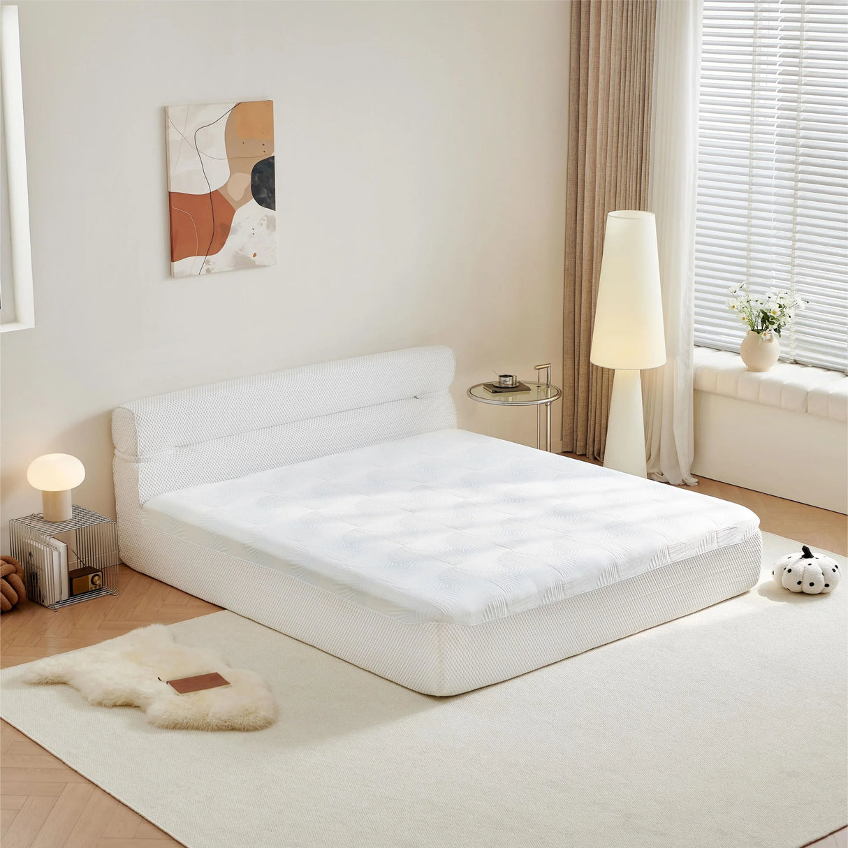 Full Medium Firm Cooling Polyester Blend Mattress With Trundle Bed - Omega Lifestyles