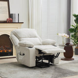 Ivory Remote-Controlled Heated Massage Assistive Recliner - Omega Lifestyles