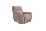 Manual Swivel Chenille Fabric Recliner With Chrome Lever - Omega Lifestyles