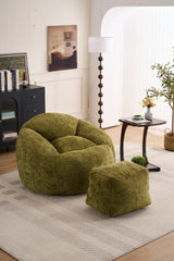 Extra Soft Memory Foam Bean Bag Chair With Chenille Cover - Omega Lifestyles