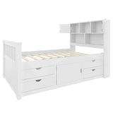 Twin Captain Platform Bed Frame With Storage Drawers - Omega Lifestyles