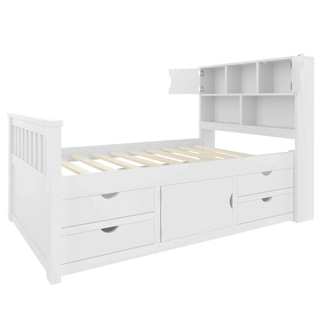 Twin Captain Platform Bed Frame With Storage Drawers - Omega Lifestyles