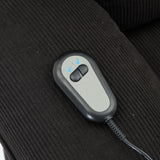 Medium-Firm Corduroy Remote-Controlled Heating Massage Recliner - Omega Lifestyles