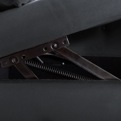 Classic Velvet Storage Chaise Lounge With Pillow - Omega Lifestyles