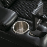 Power Reclining PU Leather Home Theater Recliner Chair - Omega Lifestyles