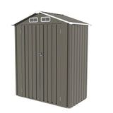 Compact 5x3 Ft Metal Outdoor Storage Shed With Lockable Door
