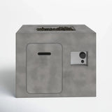 Concrete Outdoor Modern Gas Fire Pit With Hidden Tank Compartment - Omega Lifestyles