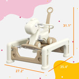 5-in-1 Toddler Rocking Horse Balance Bike Push Handle - Omega Lifestyles