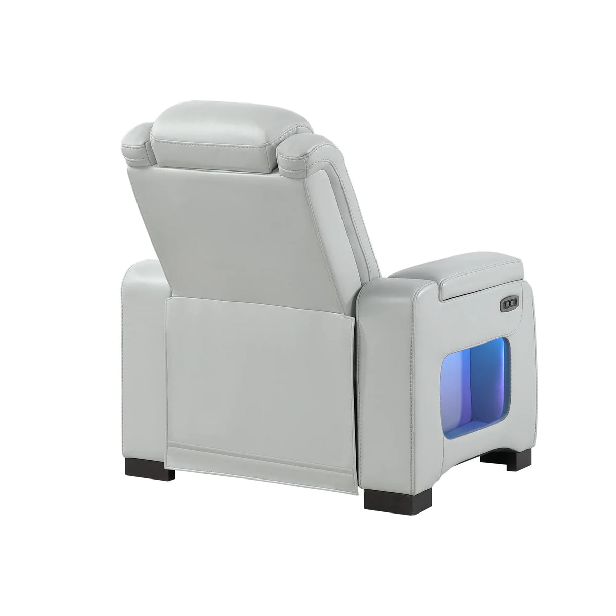 Grey Power Recliner With USB Charging Power Headrest - Omega Lifestyles