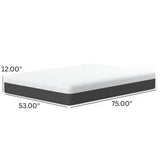 Full Soft 12-Inch Pur Chill Cooling Memory Foam Mattress - Omega Lifestyles