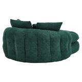 Oversized Chenille Memory Foam Bean Bag Sofa With Pillows - Omega Lifestyles