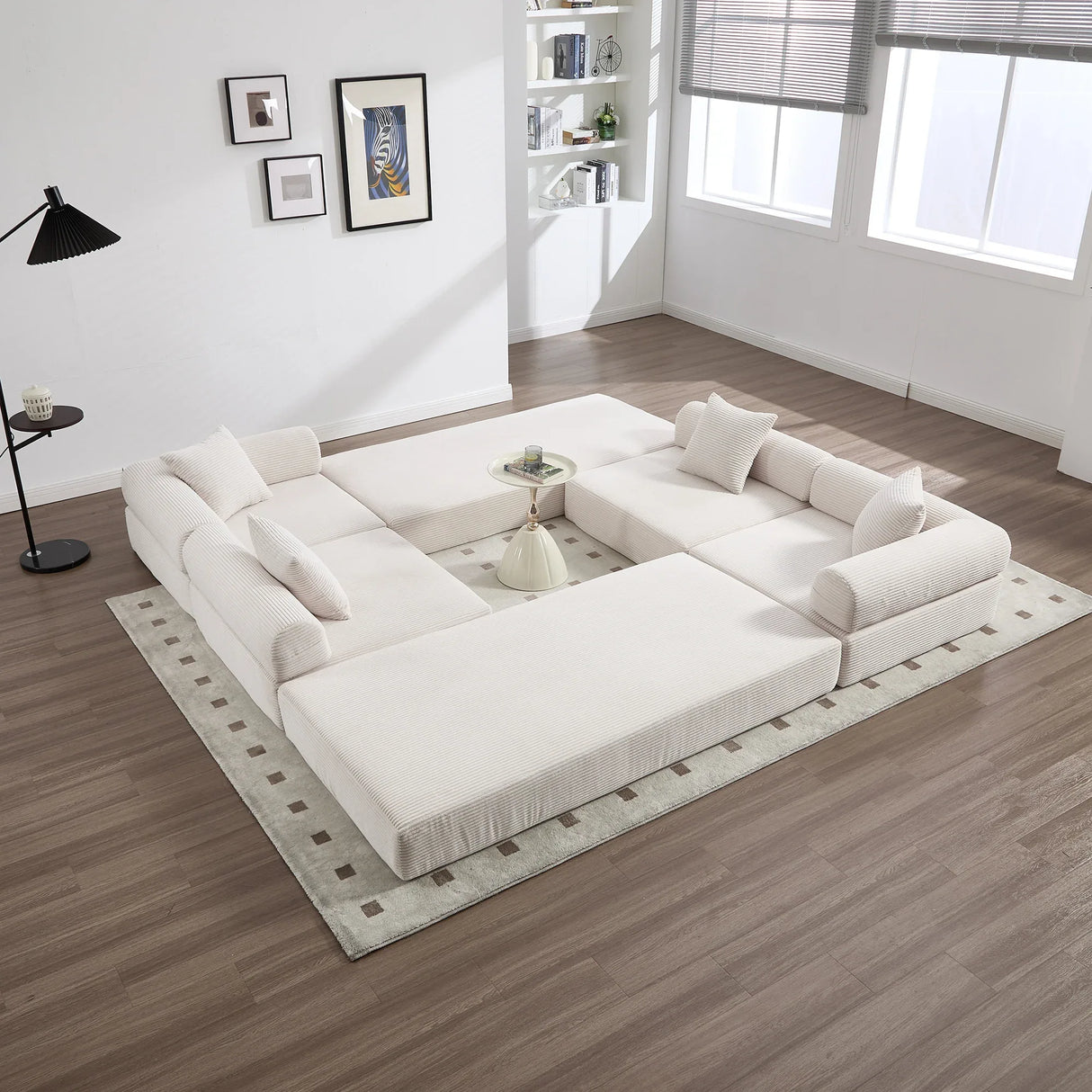 Convertible Corduroy Folding Memory Foam Sofa Bed - Omega Lifestyles