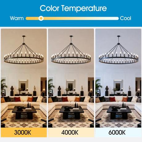 Farmhouse Matte Black Wagon Wheel Chandelier 36-Light 64-Inch - Omega Lifestyles