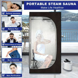 Portable Steam Sauna Tent With Folding Chair Remote Control - Omega Lifestyles