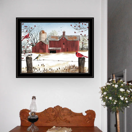 Winter Friends Multicolor Ready To Hang Framed Print - Omega Lifestyles