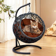 Indoor Hanging Cat Hammock Bed With Stand And Cushion - Sleep Galleria