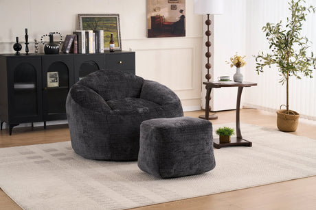 Extra Soft Chenille Memory Foam Bean Bag Chair - Omega Lifestyles