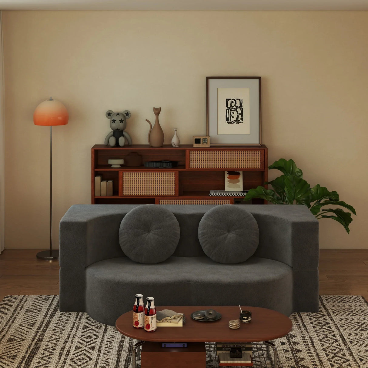 Convertible Plush Foam-Filled Soft Sleeper Sofa Bed With Pillows - Omega Lifestyles