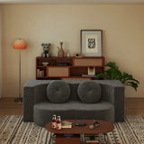 Convertible Plush Foam-Filled Soft Sleeper Sofa Bed With Pillows - Omega Lifestyles