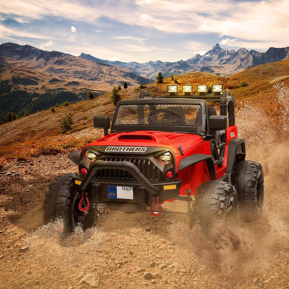 24V Remote Control Two-Seater Kids Electric Ride-On Car Truck - Omega Lifestyles