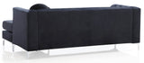 Mid Century Velvet 3-Seat Sofa Chaise - Omega Lifestyles