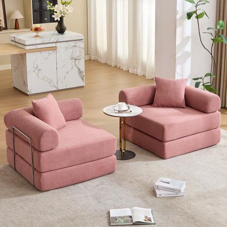 Modular Folding Convertible Corduroy Sofa Bed - Omega Lifestyles