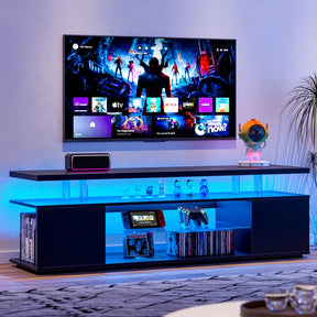 Gaming Console TV Stand With Storage Cabinet - Omega Lifestyles