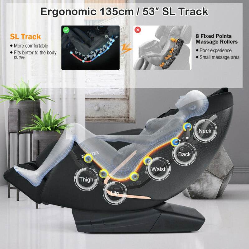 Soothe 10-Full Body Zero Gravity Massage Chair with SL Track Heat