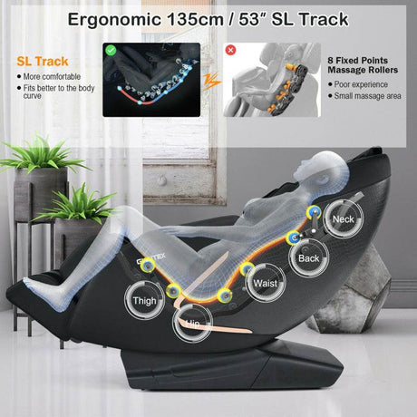 Soothe 10-Full Body Zero Gravity Massage Chair with SL Track Heat