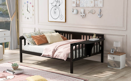 Full Full Size Solid Wood Espresso Daybed Frame - Omega Lifestyles