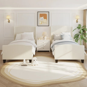 Twin Velvet Upholstered Platform Bed Frame - Omega Lifestyles