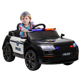 12V Remote Control Kids Electric Police Car With Suspension - Omega Lifestyles