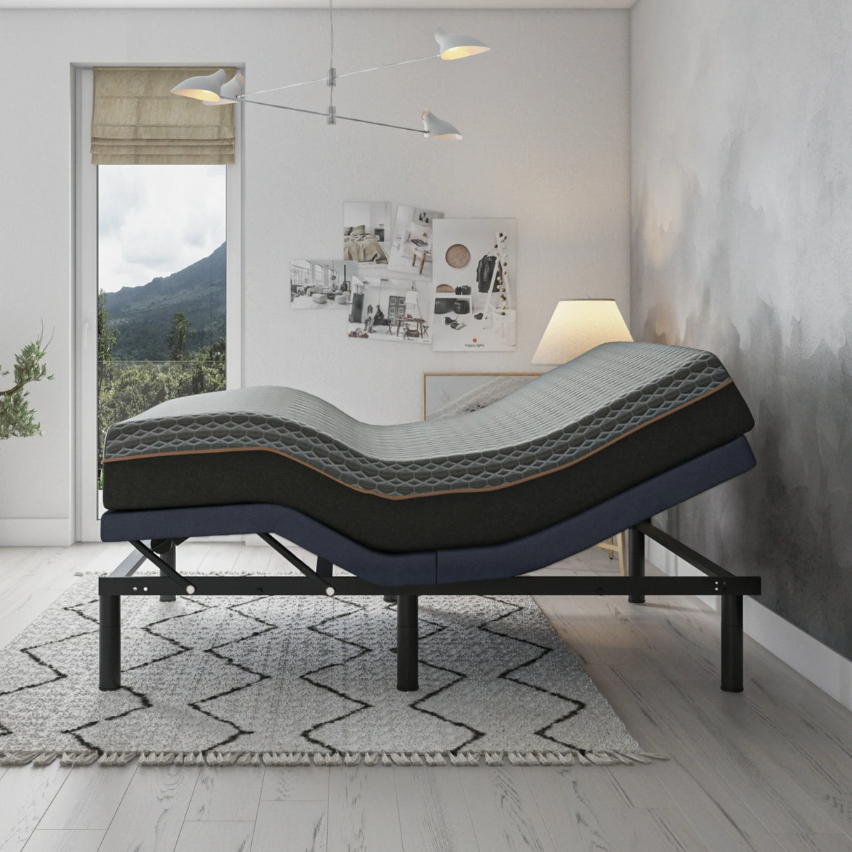 Full Adjustable Bed Base With Massage And USB Charging - Omega Lifestyles