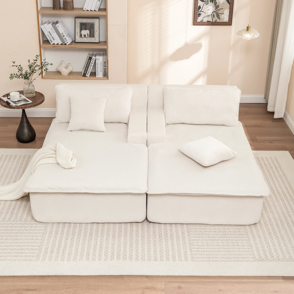 Corduroy Foam High-Density All-Foam Lounge Chair - Omega Lifestyles