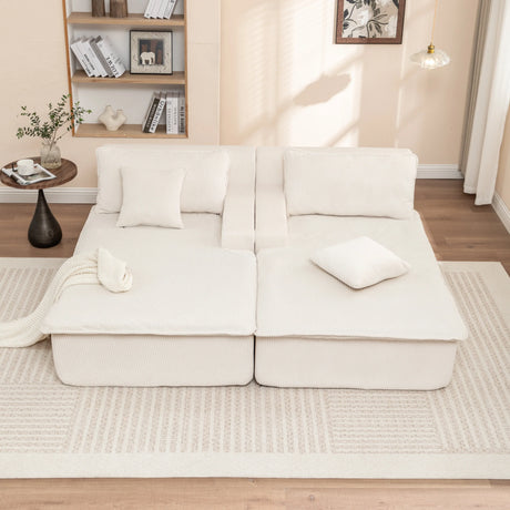 Corduroy Foam High-Density All-Foam Lounge Chair - Omega Lifestyles