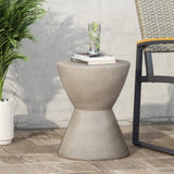 Light Grey Magnesium Oxide Outdoor MGO Side Table